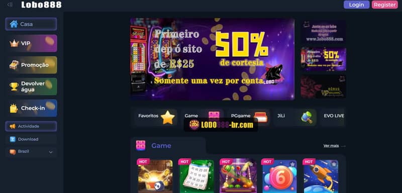 Experiência Mobile na Lobo888